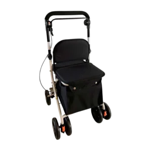 Carro-compra con asiento negro